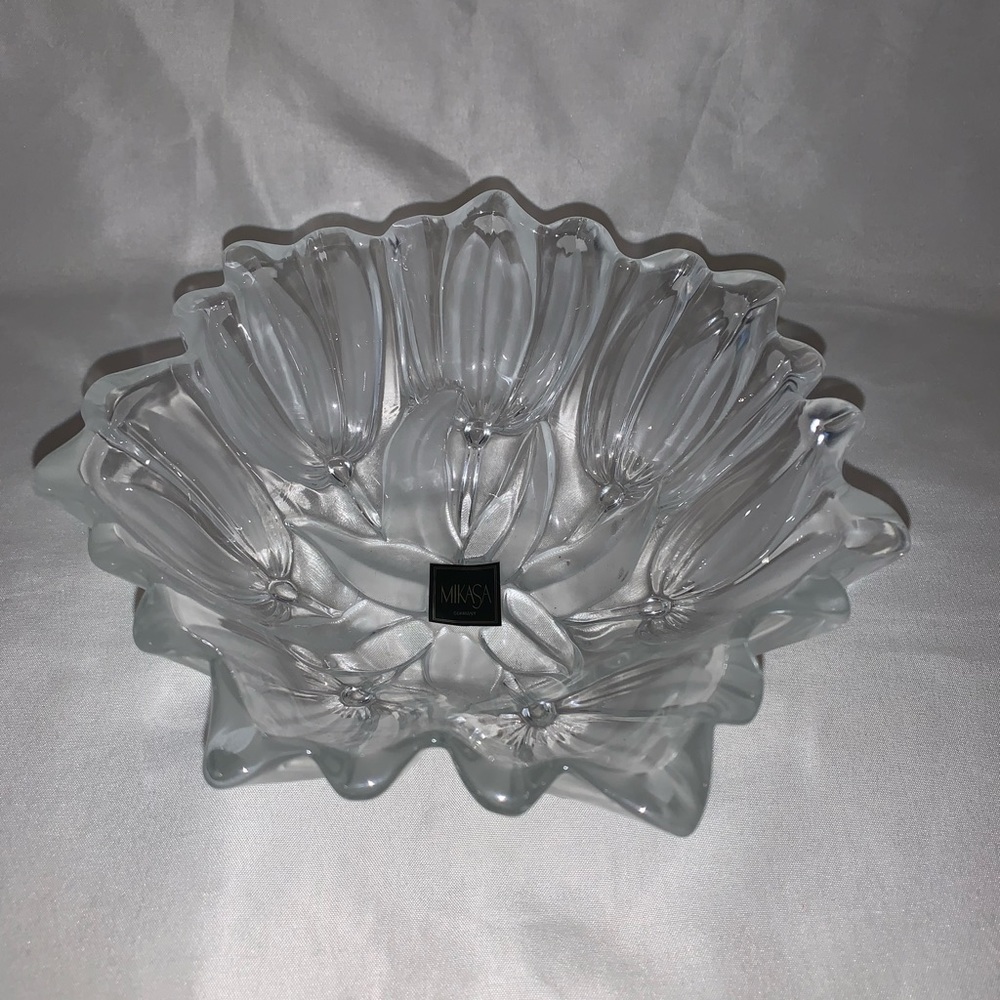 Vintage Mikasa Crystal Tulip Bowl